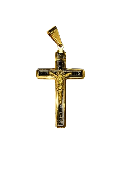 Prívesok na retiazku – Kríž s Ježišom z chirurgickej ocele